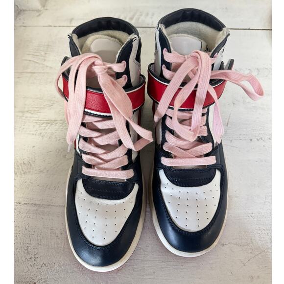 Isabel Marant Red and Navy Athletic Shoes - Picture 3 of 8